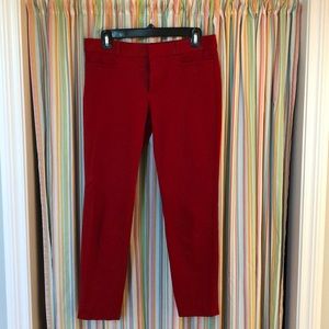 Banana republic red Sloan pant